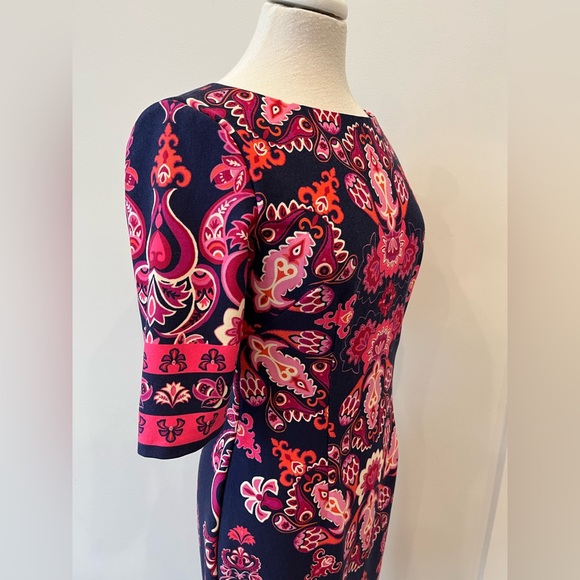 Eliza J Patterned 3/4 Sleeve Dress - Size 4 - Picture 6 of 12